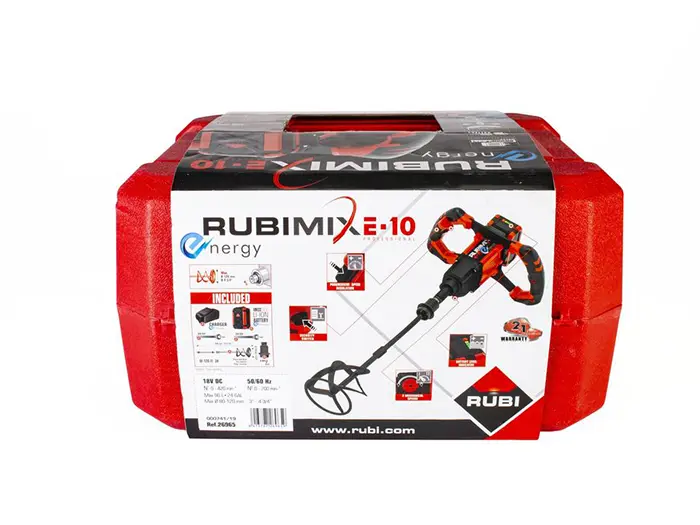 Tegelgereedschap Rubi Rubimix E-10 Energy Mixer Op Accu | 516-438 | Jan Groen Tegels  | Dit product is niet meer verkrijgbaar