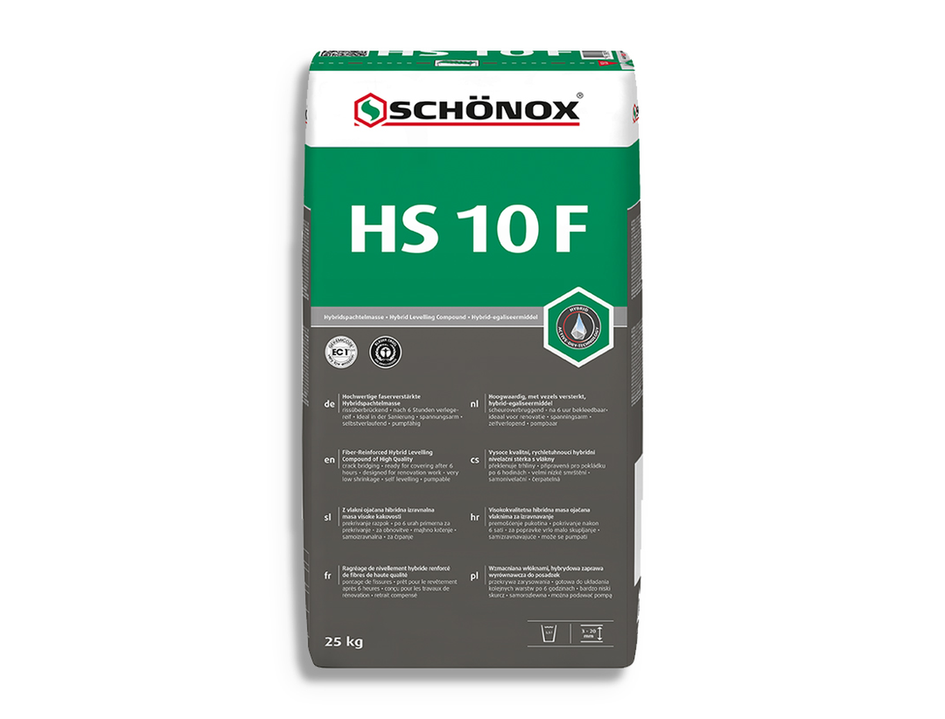 Oppervlaktebehandeling Schonox Vloeregalisatie HS 10 F 25kg