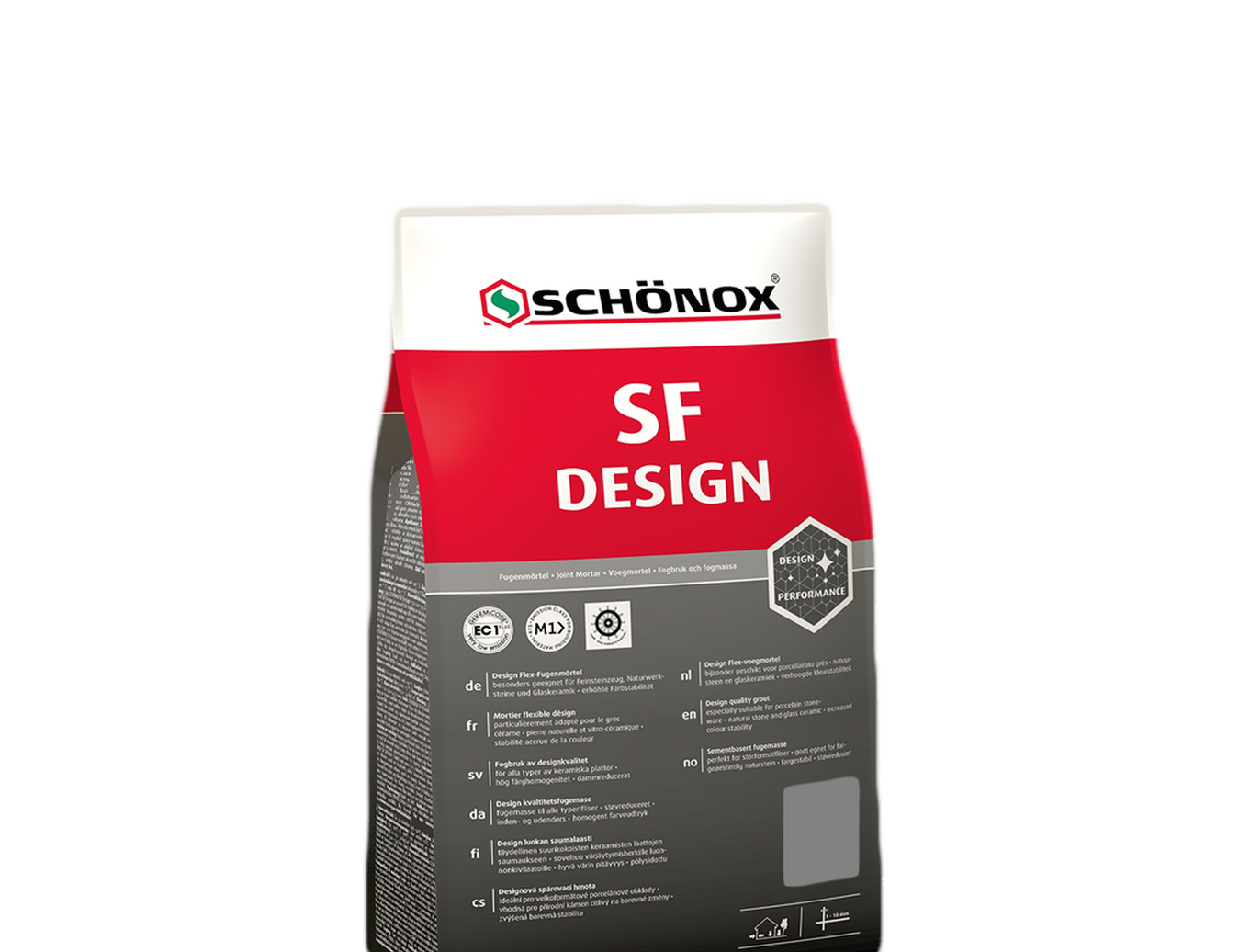 Voegmiddel Schonox SF Design platingrijs zak 5 kg