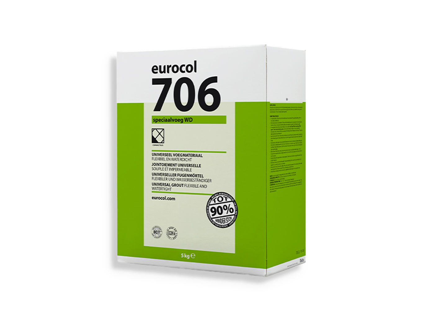 Voegmiddel Eurocol 706 speciaalvoeg WD Grijsbruin 4 Kg