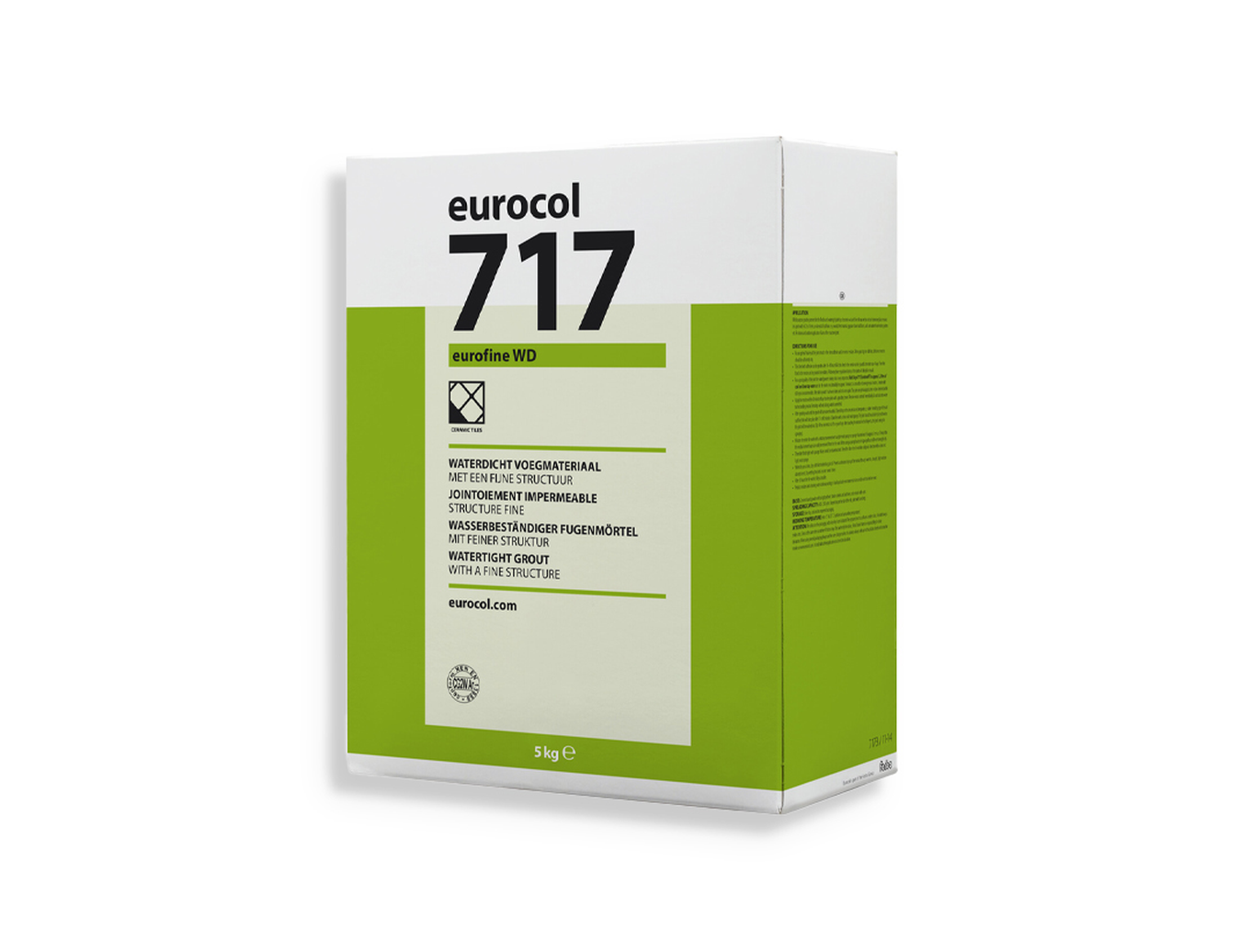 Voegmiddel Eurocol 717 eurofine WD Grafhite 4 Kg