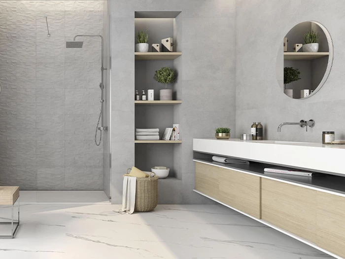 Wandtegel Grijs  40x120x1,1 | 221-208 | Jan Groen Tegels