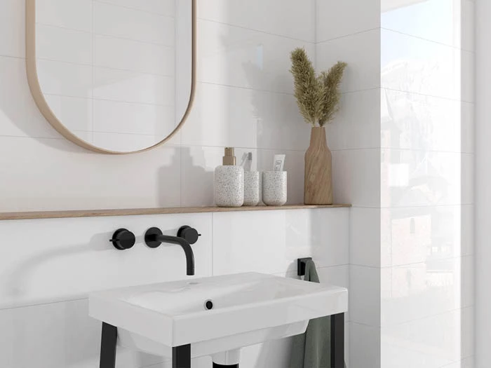 Wandtegels Pamesa Tripoli Blanco Glossy 33,3x100x0.7 | 905-411 | Jan Groen Tegels