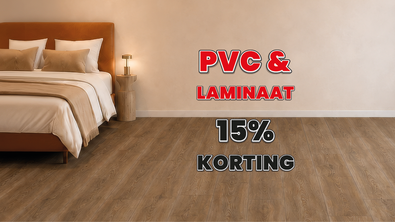 Oktober Vloerenmaand: PVC 15% korting bij Jan Groen Tegels