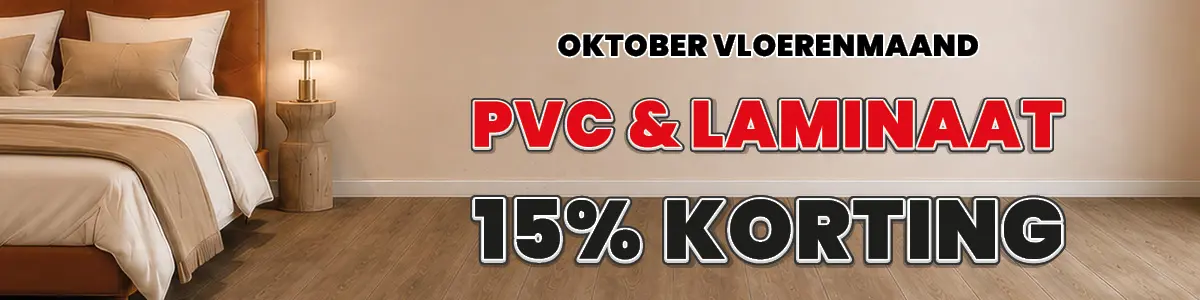 Oktober Vloerenmaand: PVC 15% korting bij Jan Groen Tegels
