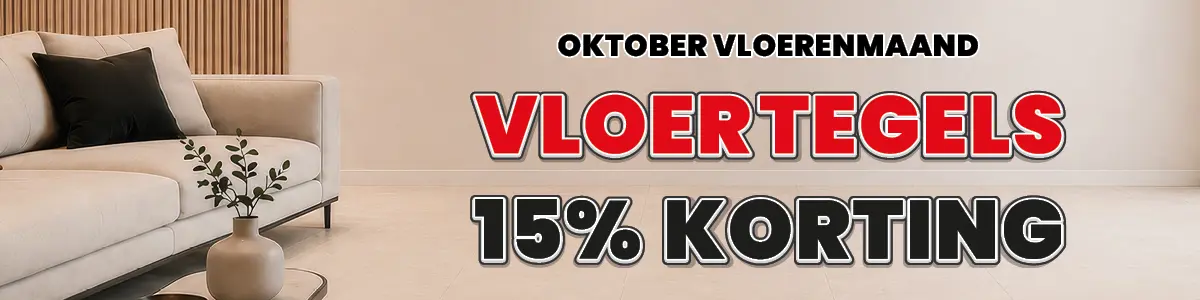 Profiteer de hele maand oktober op 15% korting op vloertegels