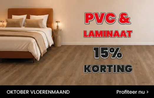 Oktober Vloerenmaand: PVC 15% korting.