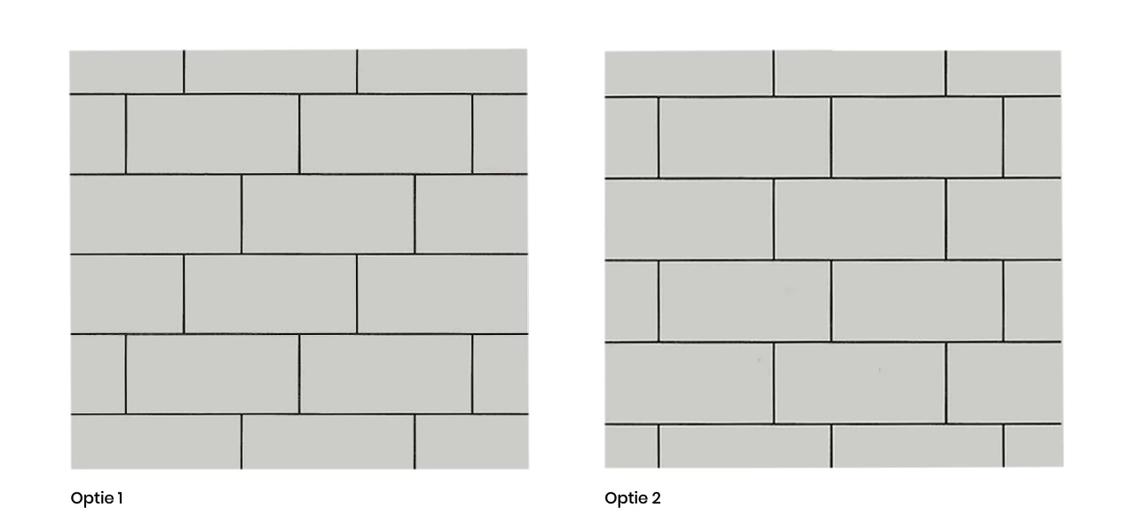 Advies ontwerp keramische tegels | Legpatroon | Jan Groen Tegels | 1/3 Steensverband